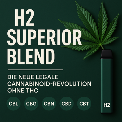 H2 Superior Blend – Die neue legale Cannabinoid-Revolution ohne THC - H2 Superior Blend kaufen | Legale HHC-Alternative mit natürlicher Wirkung