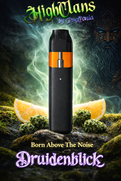 Highclans Druidenblick – Einweg Vape mit 96 % Psyconia Essenz